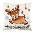thumbnail image 1 of Cateissary Fundas decorativas navideñas para almohada, funda de almohada con forma cuadrada, fundas para sofá, sala de estar, accesorios, Kits de decoración para fiestas tipo 4, 1 of 6
