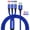 BLUE, variant on 3 in 1 Fast USB Charging Cable Nylon Braided Universal for Cell Phones