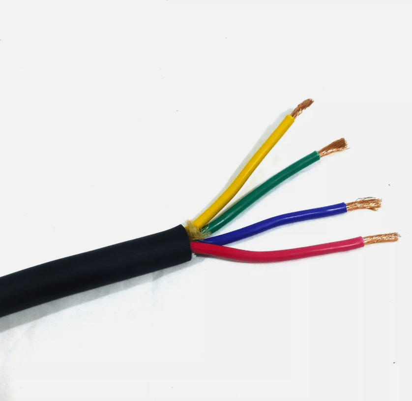 LASE 10 AWG Gauge 4 Conductor Heavy Duty Speaker Wire (Sold in 10 Ft Increments)