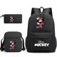 thumbnail image 1 of 3pcs Disney Mickey Minnie Mouse Backpacks Students Schoolbags Pencil Case Shoulder Bags Backpack Boys Girls School Bags Sets, 1 of 4