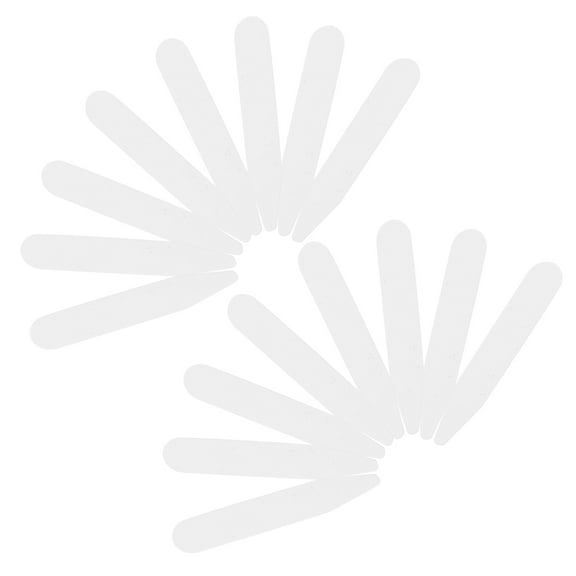 UPOUART 200PCS White PVC Collar Stays for Shirts, Support and Shaping for Business, Formal, and Everyday Wear