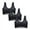 Black bras for women, variant on Wycnly Bras for Women,Womens Sports Bras,3pcs Wireless Bras for Women Plus Size Comfort Lightly Lace Seamless Bralettes Ladies Push up Full Coverage Wirefree Underwear Bra