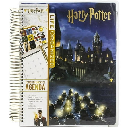 UPC: 0767636829633 | Paper House Life Organized 12-Month Undated Planner -Harry Potter Hogwarts At Night
