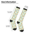 thumbnail image 4 of Fotbe Tiger Leaves print Women's Men's Novelty Crew Socks Cotton Socks Knee High Socks for Walking,Running,Nurses,Pregnancy, 4 of 8