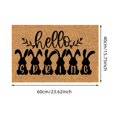 thumbnail image 2 of New Easter Bunny Door Mat Happy Easter Entryway Rug Welcome Mat for Home Foot Mat for Indoor Use, 2 of 6