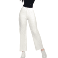 thumbnail image 1 of Pants Mujer Anchos Wide Legs Unicolor Acanalado Confort y Estilo, 1 of 5