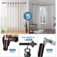 thumbnail image 6 of Urbanest Adjustable Single Curtain Rod Set Bronze With Gold Regina Finials – 1 - Inch Diameter, With Bronze Rod, 28–48 Inches, 6 of 6