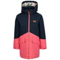 thumbnail image 1 of Trespass Kids Waterproof Jacket Oleta - Raincoat For Kids with Removable Hood, Windproof Padded Jacket with Taped Seams, Two Tone Girls Rain Coat with Pockets, 1 of 3