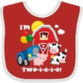 thumbnail image 3 of Inktastic TWO-I-E-I-O 2nd Birthday Boys or Girls Baby Bib, 3 of 4