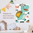 thumbnail image 2 of ALAZA Plastic Clipboard A4 Letter Size Decorative Clipboards for Students Women Men 9" x 12.5" Dinosaur with Backpack, 2 of 6