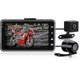 thumbnail image 1 of Cycle Dash Cameras 3" 1080p Hd Act Dual Camera Video Rec 125 Wide- Vis, 1 of 3
