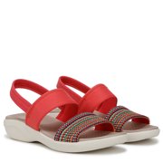 Bzees for LifeStride Women's Cali Strappy Sandal Coral Beach Multi 7.5M
