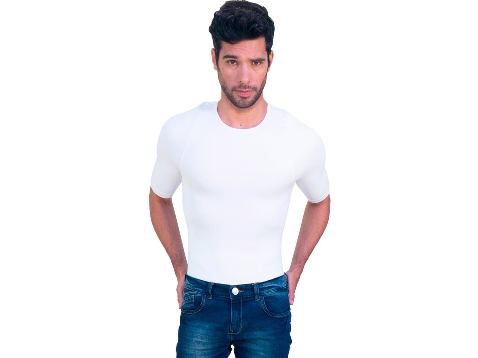 Top sin manga seamless cuello redondo