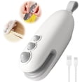 thumbnail image 1 of 2-in-1 Mini Bag Sealer with Cutter, Rechargeable Heat Seal Snack Bag Resealer (White), 1 of 7