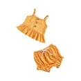 thumbnail image 4 of ITFABS Baby Girls 2 Piece Clothes Set, Wave Point Print Suspender Top and Short, 4 of 9