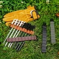 thumbnail image 6 of NIBOLOG Peg Storage Chain Multi Holes Firm Stitching Anti-crack Space-saving Faux Leather Outdoor Hiking 8 Holes Tent Peg Chain Bag Camping Supply, 6 of 7