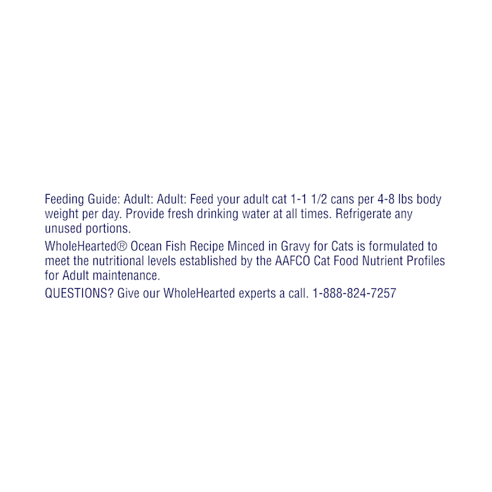 WholeHearted Grain-Free Oceanfish Minced Wet Cat Food, 12 Pack photo 6