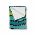 thumbnail image 2 of Abstract Soft Flannel Fleece Throw Blanket, Waves Composed of Repeating Parallel Lines Contemporary Style Artwork, Cozy Plush for Indoor and Outdoor Use, 50" x 60", Multicolor, by Ambesonne, 2 of 6