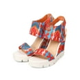 thumbnail image 5 of Liliana EK73 Women Tribal Open Toe Slingback Lug Sole Wedge Sandal, 5 of 5