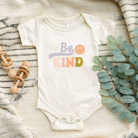 

Be Kind Smiley Face Baby Onesie