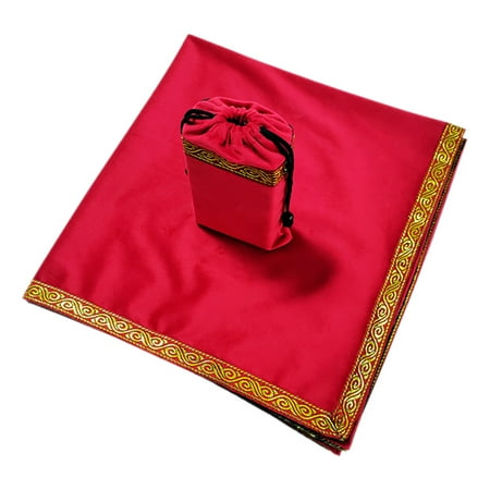 

Square Pendulum Divination Tablecloth Card Pad Runes Altar Table Cloth with Bag