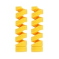 thumbnail image 1 of Destyer 2pcs Silica Gel Durable And Soft Silicone Cable Protector - Extends Life And Prevents Twists Spiral Cable Protector yellow 1Set, 1 of 6