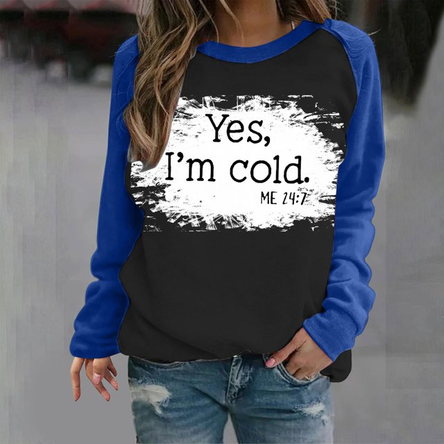 2023 Chandail en Molleton Mode pour Femmes 50 % de Réduction Liquidation T-shirt Imprimé Manches Longues Blouse Col Rond Hauts Décontractés Chandail en Molleton