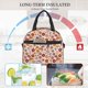 thumbnail image 4 of Fotbe Fall 70s Groovy Hippie Bolsa de Almuerzo con Estampado, Lonchera Aislada, Contenedores de Comida Reutilizables Tipo Cooler a Prueba de Fugas, 4 of 7