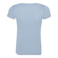 thumbnail image 2 of Just Cool- Camiseta de deporte lisa para chica/mujer (Azul Cielo), 2 of 2