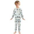 thumbnail image 6 of FORMRS Toddler Unisex Long Sleeve Top and Pants Pajama Set 2-Piece Sleepwear, Sizes 18M-8Y, Cute Cat Faces, 6 of 6