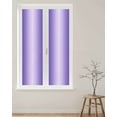 thumbnail image 2 of Window Privacy Film, Violet Ombre UV Sun Blocking Window Tint Film Heat Control One Way Blackout Window Film, Modern Abstract Gradient Color Art Non Adhesive Static Cling Window Sticker 17.7x78.7 In, 2 of 7