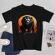 thumbnail image 3 of Powerful Black Lion Graphic Tee Shirt Man Child Enterprising Lion Short Sleeve Top, 3 of 4