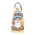 thumbnail image 2 of Lsque Hello Summer Cute Gnome Waterproof Apron Chef Aprons for Men Heavy Duty Chemical Work Apron Extra Long Grilling Aprons with Adjustable Bib Apron, 2 of 9