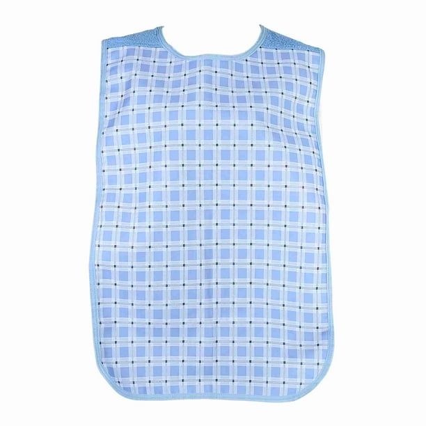 Babero de comida para adultos, extragrande, lavable, resistente al agua, protector de ropa
