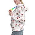 thumbnail image 2 of Lsque Different Mushrooms Pattern Casual Women's Hoodie,Hooded Sweatshirt with Kangaroo Pocket,Pullover Hoodie with Eye-catching Drawstrings-Large, 2 of 7