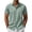 Green, variant on WIZUTIZ Mens Casual Button Down Shirt Short Sleeve Summer Shirt for Beach Vacation Resort Wear