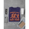 thumbnail image 3 of Zombies Hate Fast Food Funny Halloween Graphic - Men's T-shirt, 3 of 4