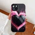 thumbnail image 2 of Gothic Heart iPhone Case with Pink Glitter Dust Edgy Romantic Design for Teens Couples Perfect for Valentine’s Day Compatible with iPhone 11/12/13/14/15/16 Pro Max Plus, 2 of 9