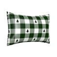 thumbnail image 2 of Disketp Green Tree Lumberjack Plaid Satin Pillowcase For Hair And Skin - Satin Pillow Cases Standard Size 20x30 Inches With Zipper,Gifts For Women Men, 2 of 8