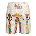 thumbnail image 6 of Naloa Black African Woman Men's Beach Shorts, Surfing shorts, Swim trunks, Quick Dry Swim Trunks for Surfing Beach Fun - Large, 6 of 9