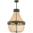 thumbnail image 6 of Vanity Art 6 Light Unique Tiered Chandelier with Beaded Accents | Modern Hanging Lighting, Ceiling Lights Fixtures for Dining Room Living Room Bed Room Kitchen SYB6266DW-LT, 6 of 9