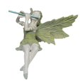 thumbnail image 1 of Figuras de hada del césped Flauta Estatua Fuente Estanque Repisa con ala Estatuas de jardín Estante para Estatuilla Patio Patio Esculturas resistentes a la, 1 of 7