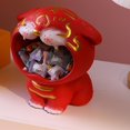 thumbnail image 2 of Tigres Estatua Hogar Resina Tigres Estatuilla Escultura Arte Decoración Misceláneas rojo Gloria Cuenco de almacenamiento de llaves, 2 of 7