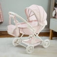 thumbnail image 2 of Teamson Kids Poussette Landau pour Poupée Bébé Princesse à Pois avec Auvent Rétractable et Rangement, Rose, 2 of 6
