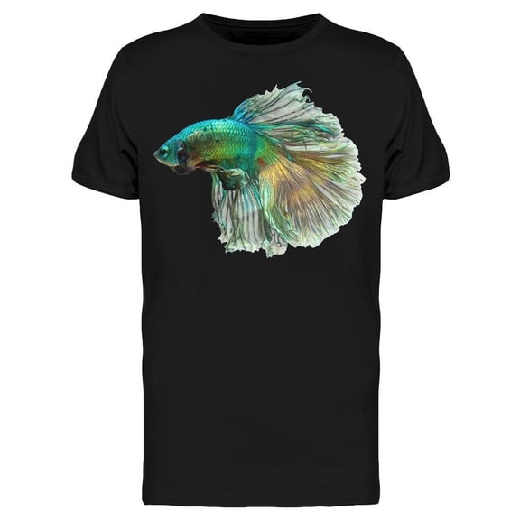 Green And Golden Betta Fish Tee Men's -Image by Shutterstock