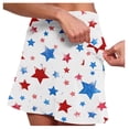 thumbnail image 3 of Summer Dress for Women Patriotic Printed Mini Skirt Soft Skin Friendly Double Layer Pocket Breathable Bottom for Tennis Sports, 3 of 6
