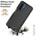 thumbnail image 7 of Military Grade Shockproof Samsung Galaxy A17 5G 2025 Case,Dual Layer Full Body Protective Cover with Anti-Slip Grip & Raised Camera Heavy Duty Rugged Case- Black, 7 of 7