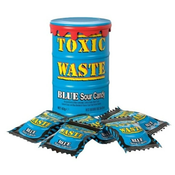 Toxic Waste Blue Sour Candy Drum 42g