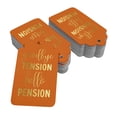 thumbnail image 2 of Inkdotpot Gold Foil Paper Hang Tags Good Bye Tension Hello Pension Retirement Favor Tags 50 Pieces, 2 of 6