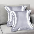 thumbnail image 4 of Simulated Silk Pillowcase, 2 Sets For Hair And Skin, Soft Fabric, Multiple Colors, Enhances Sleep, Easy Care, Giftable, 4 of 6